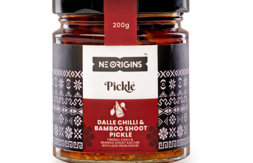 Bamboo shoot and Dalle chilli pickle, 200g jar