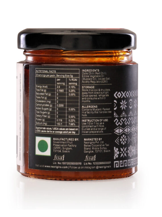 Dalle Chilli Pure Paste, 100g