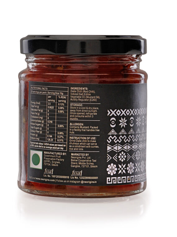 Dalle Chilli in Vinegar, 200g