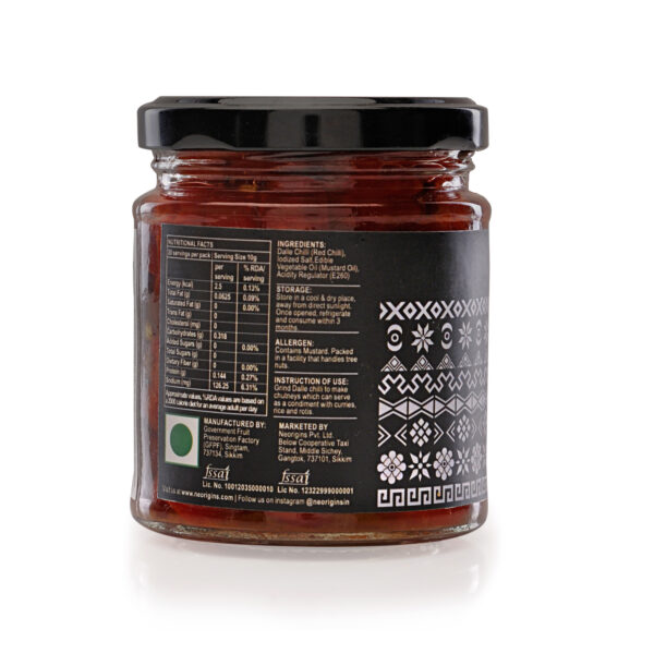 Dalle Chilli in Vinegar, 200g