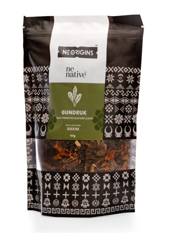 Gundruk (Dehydrated Fermented Mustard leaves), 100g